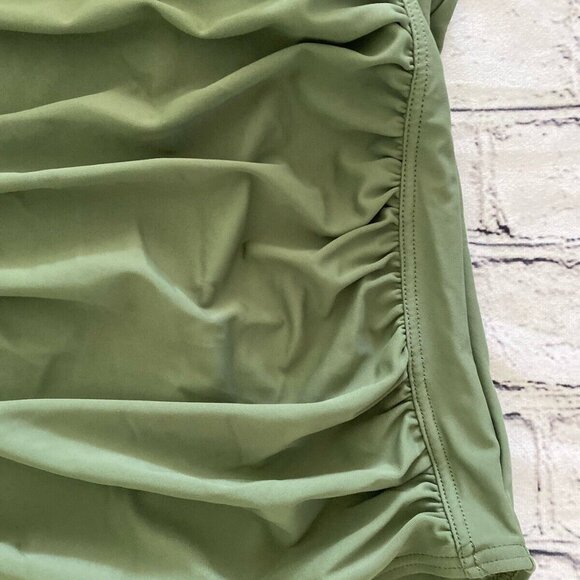 Upopby Womens Padded One Piece Tummy Control Swimsuit Olive Green Size 12 NWT - Picture 14 of 16